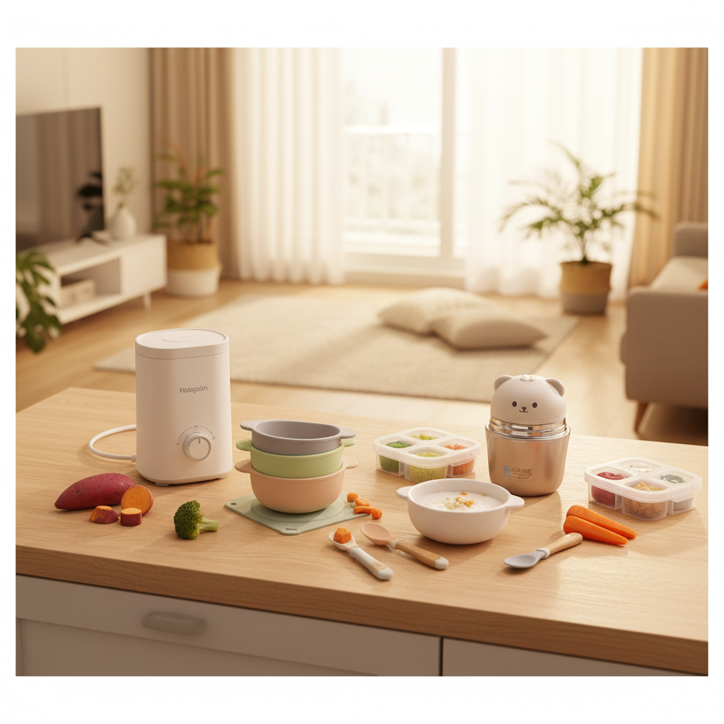 2026年赤ちゃん離乳食作り必須アイテム5選 – 初期から後期まで新米ママ実践購入ガイド