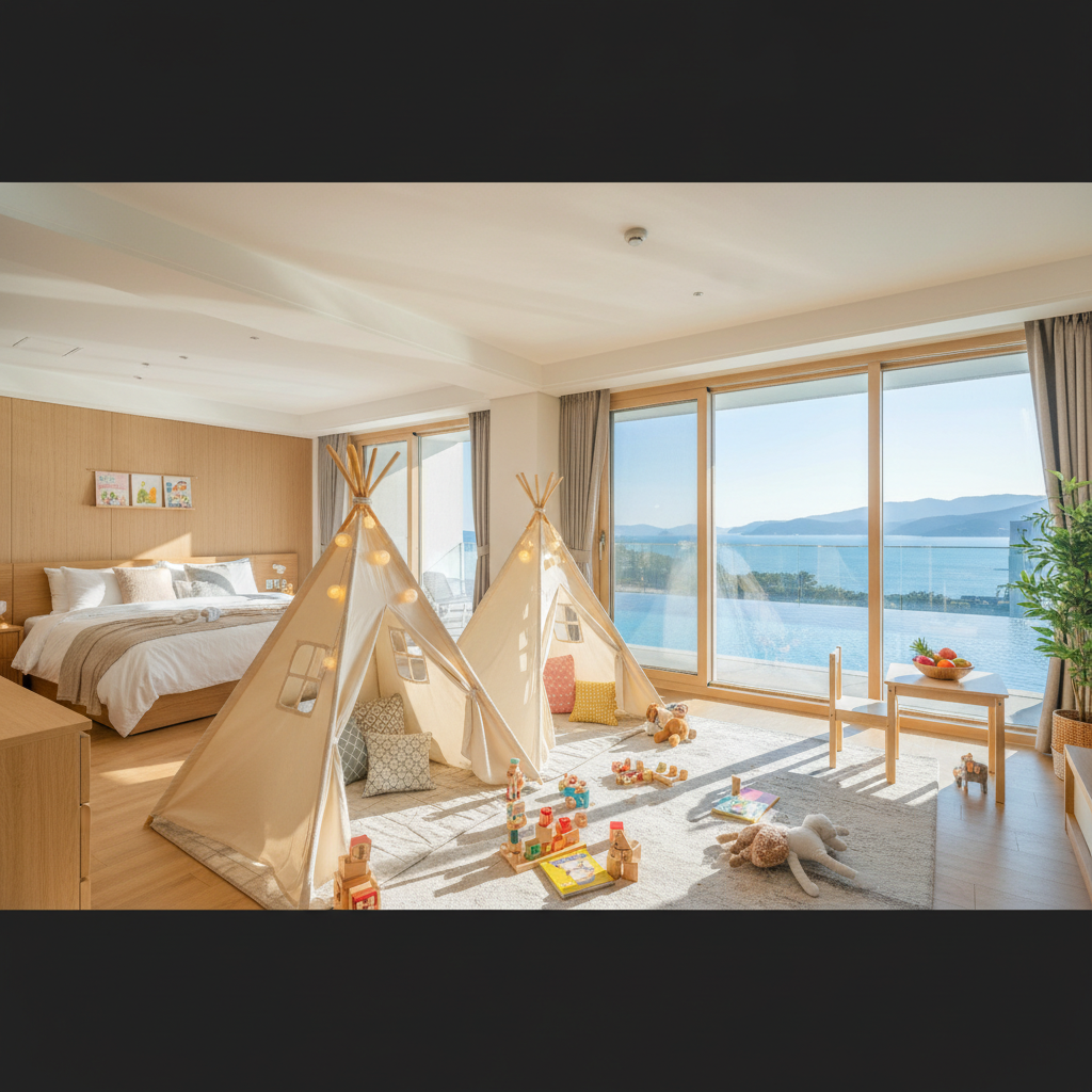Baby-Friendly Sokcho Home Marina 1-Night Review — From Kids Room Tents to Infinity Pool
