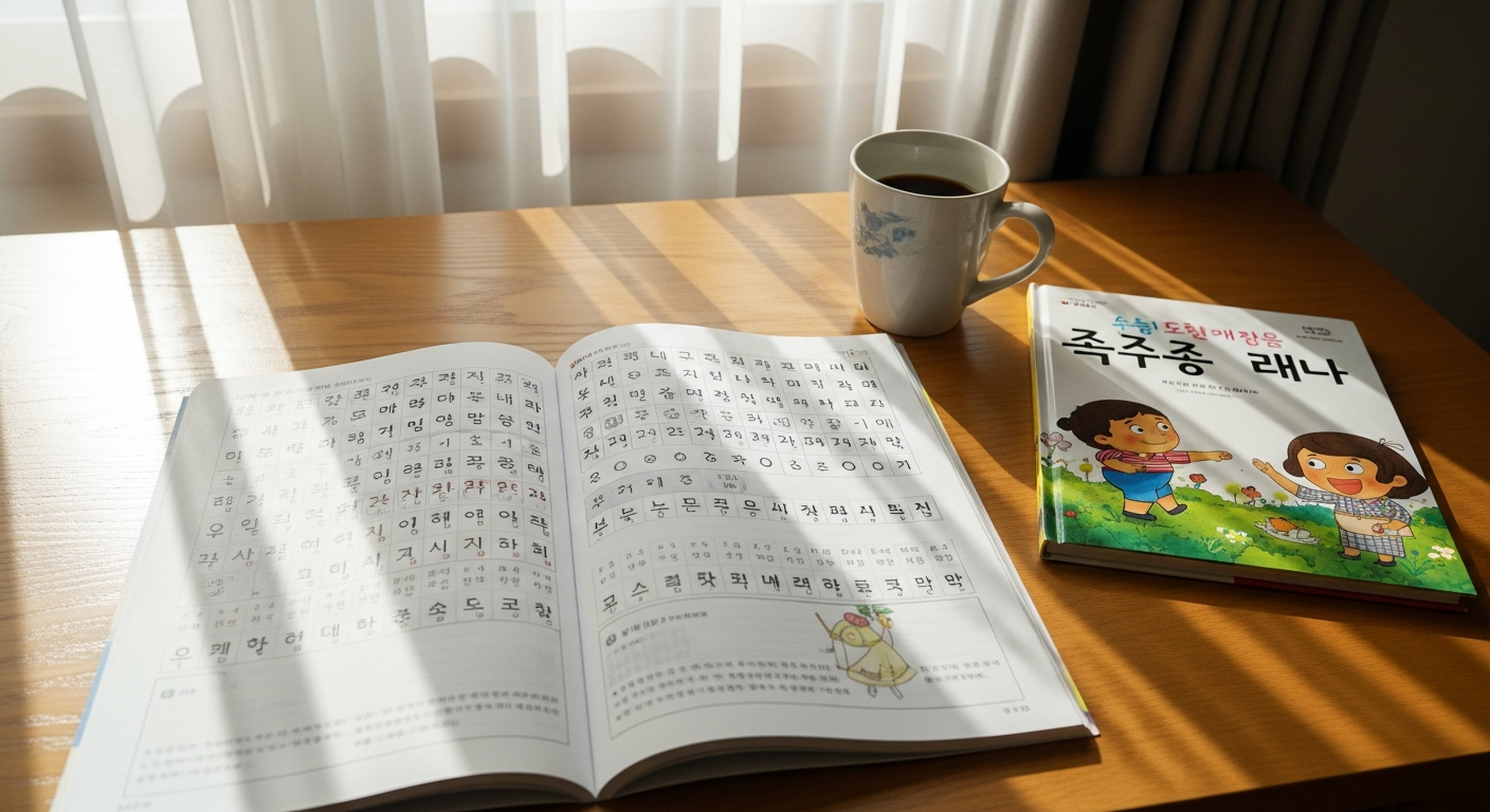 Workbooks vs. Natural Learning: Our Honest Korean Reading Test