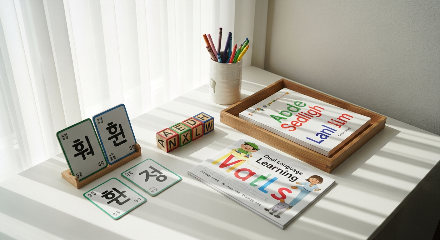 Teaching My 5-Year-Old Korean and English Together: What Actually Works