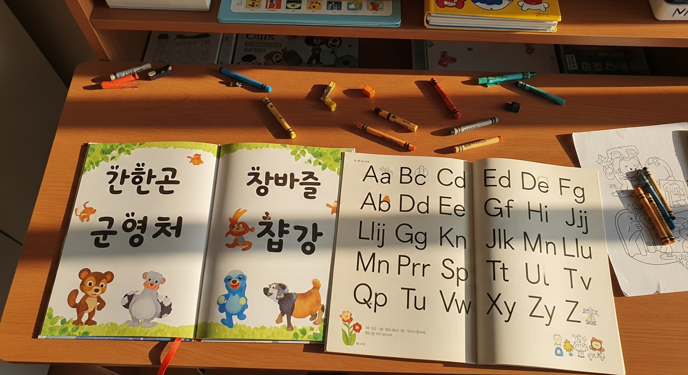 5살 로랑이 한글 vs 영어 3개월 동시 진행 실험 — 집중도 차이와 우선순위 결정