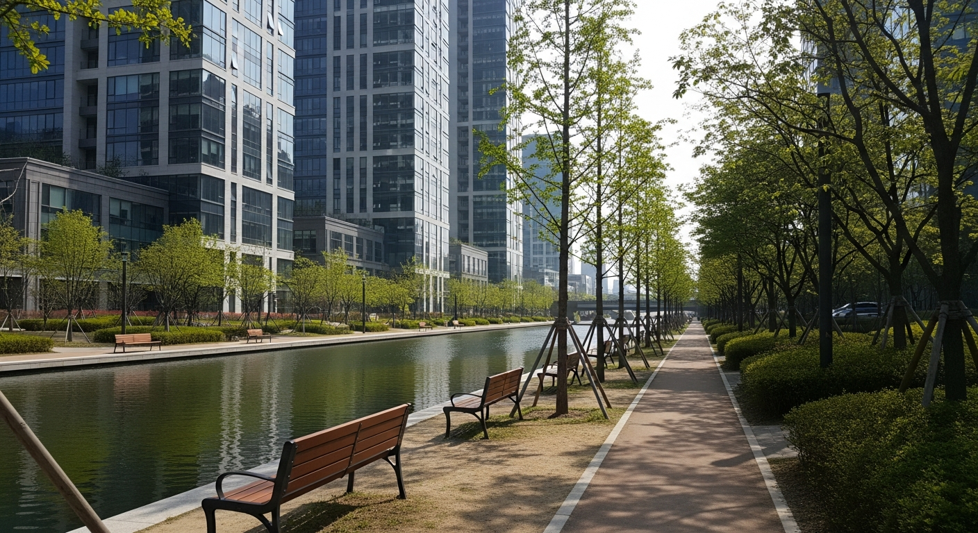 Songdo Central Park with a 3-Year-Old: 4 Hours Well Spent