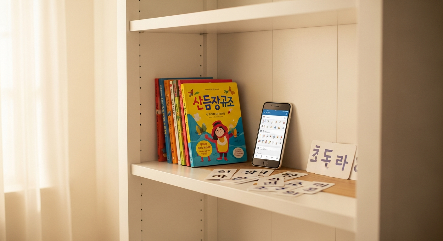 Korean Flashcards vs. Apps vs. Picture Books: What My 5-Year-Old Actually Chose
